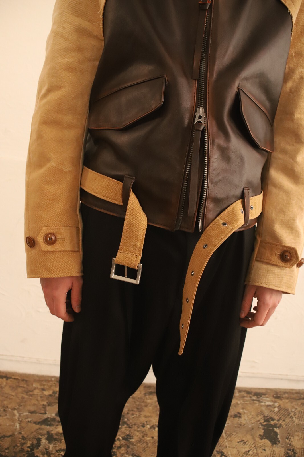 ヴィンテージエフェクトレザージャケット - コッキ レディース ヴィンテージエフェクトレザージャケット - コッキ レディース