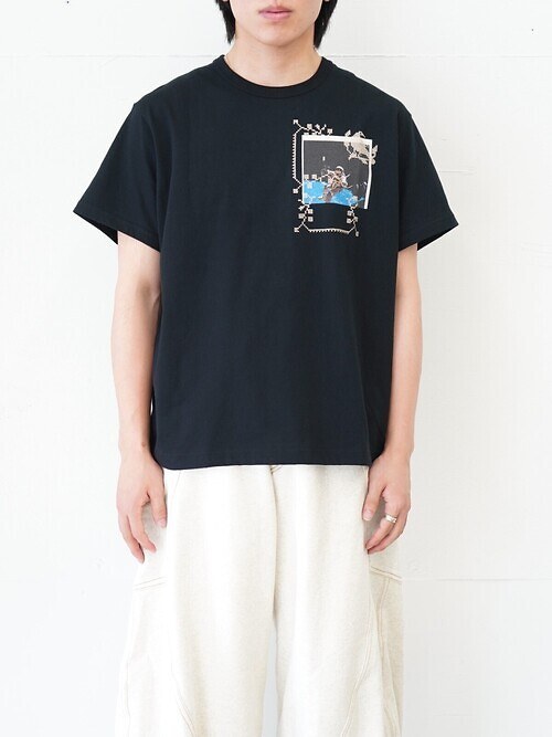 Embroidery and print design T-shirt｜KHOKI 女士 & 男士