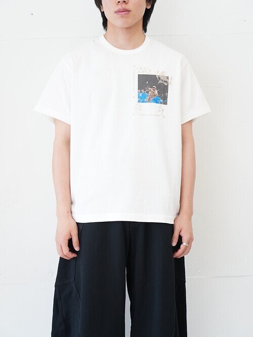 Embroidery and print design T-shirt｜KHOKI 女士 & 男士