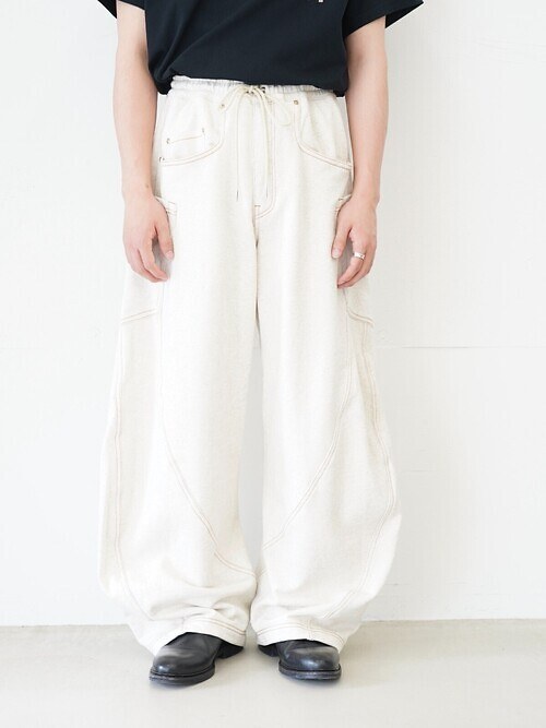 3D cutting sweat pants｜KHOKI 男士