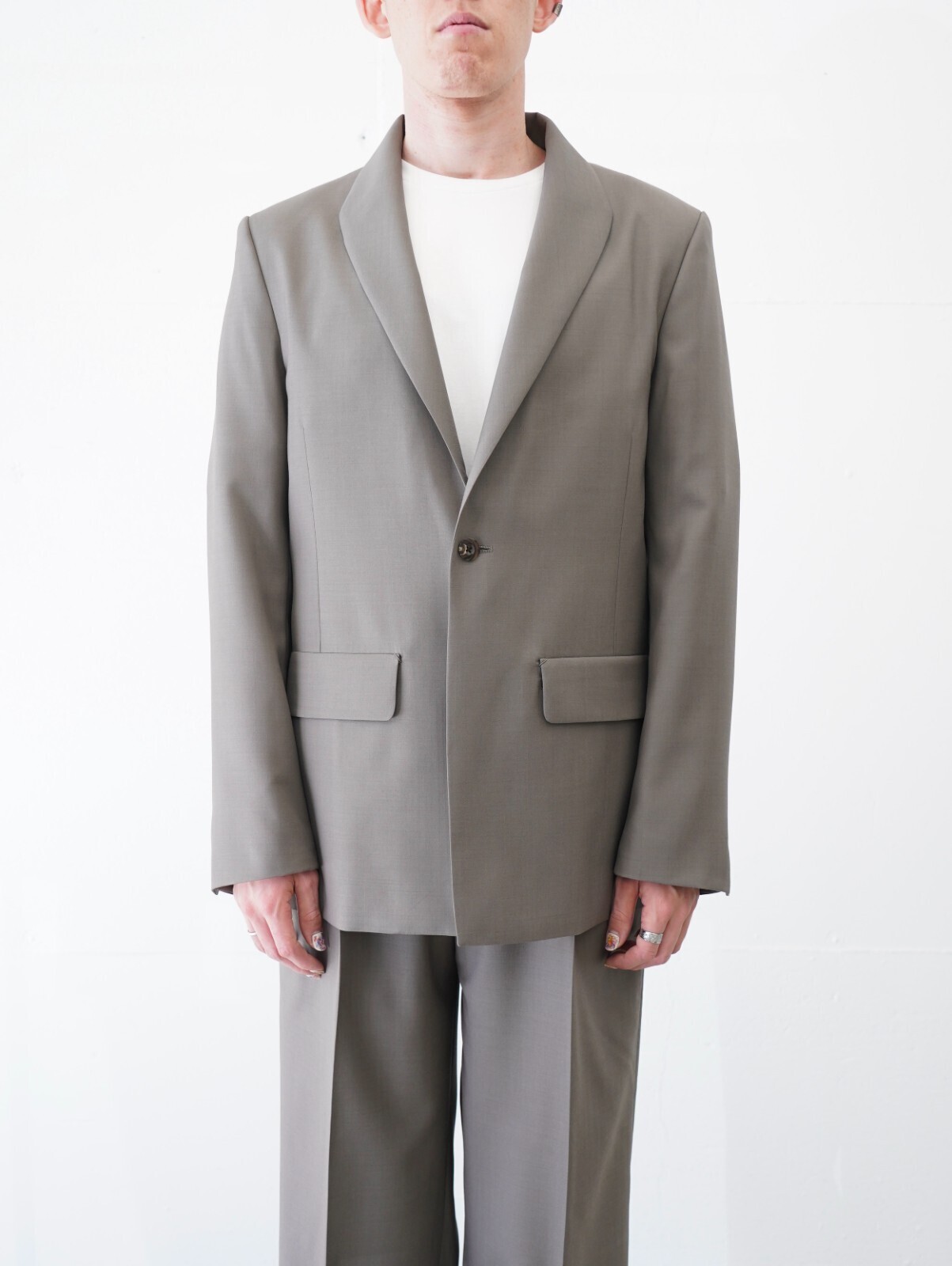 イレニサ メンズ モディファイドショールカラージャケット 画像14