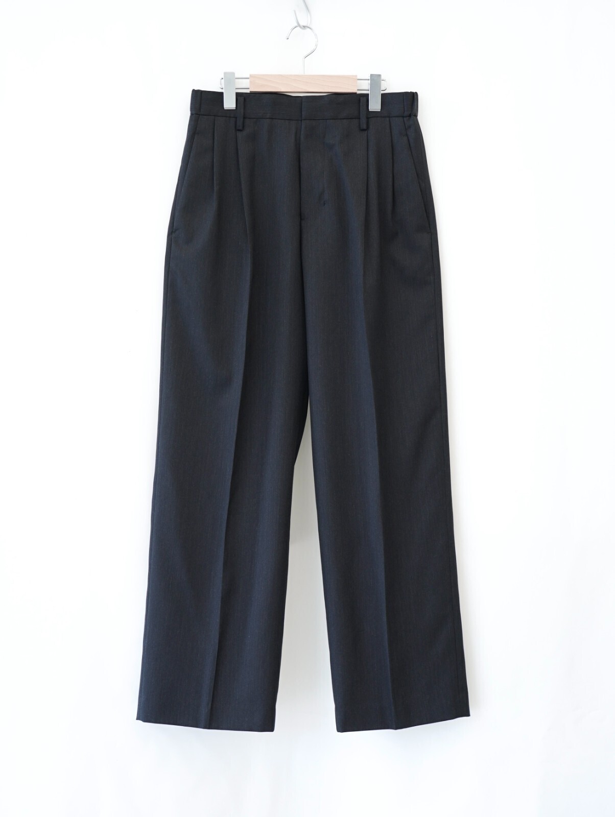 IRENISA MENS TWO TUCKS WIDE TROUSERS (25AW) IMAGE6