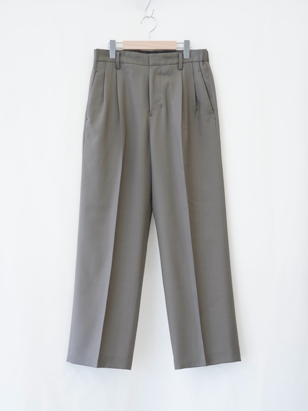 IRENISA MENS TWO TUCKS WIDE TROUSERS (25AW) IMAGE17