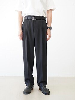 IRENISA 남성 TWO TUCKS TAPERED TROUSERS 이미지1