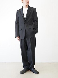 IRENISA 남성 TWO TUCKS TAPERED TROUSERS 이미지5