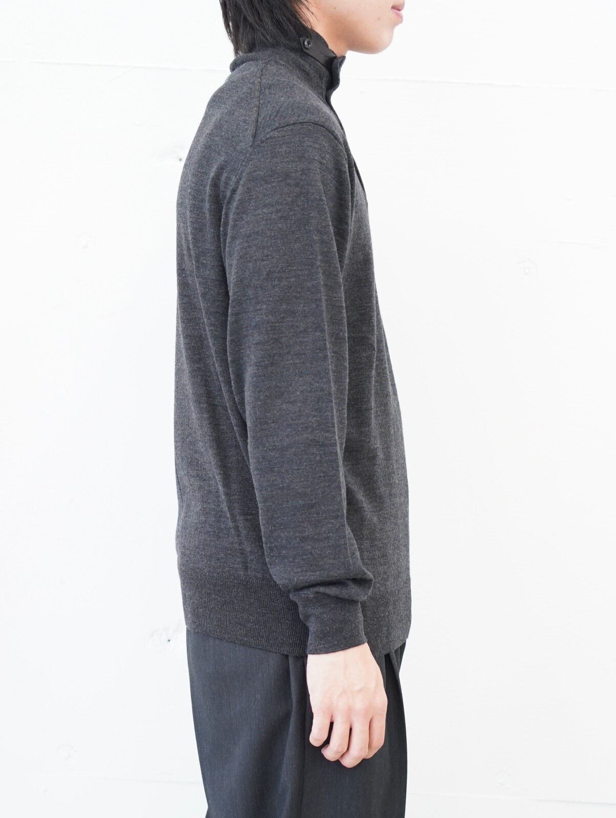 IRENISA 男士 WOOL HIGH-NECK KNIT PULLOVER 圖片2