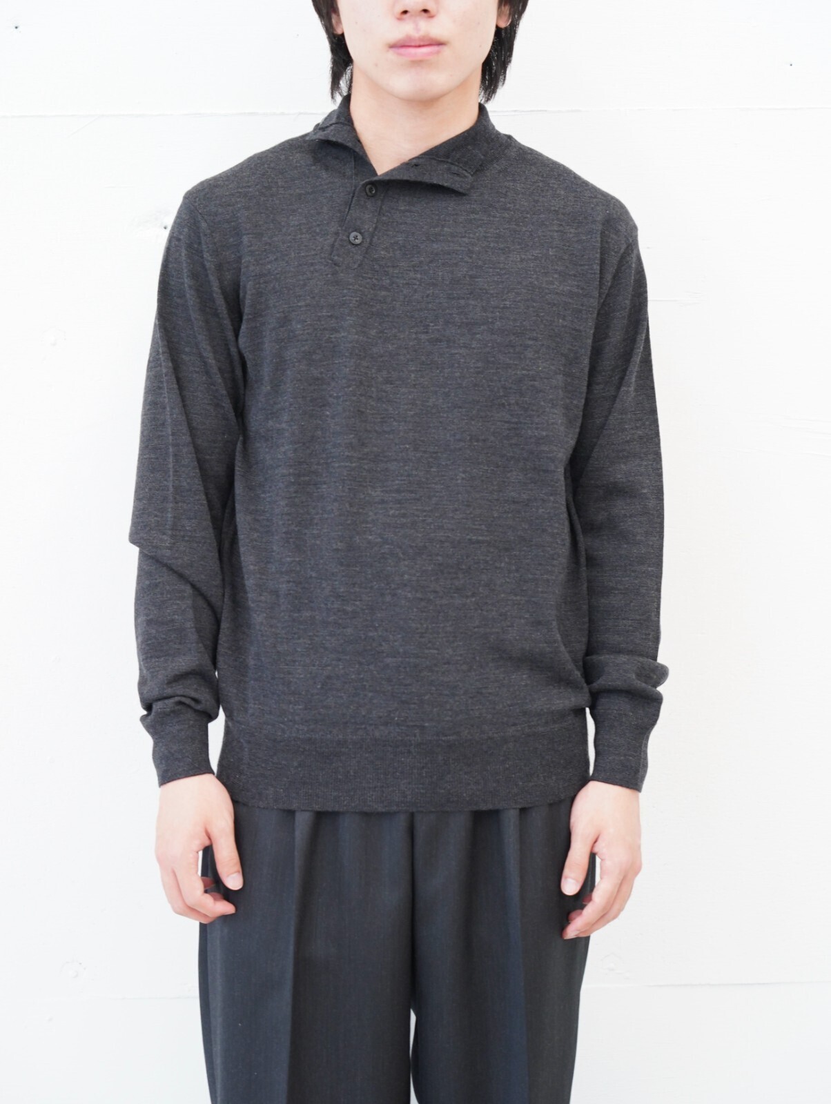 IRENISA 男士 WOOL HIGH-NECK KNIT PULLOVER 圖片7