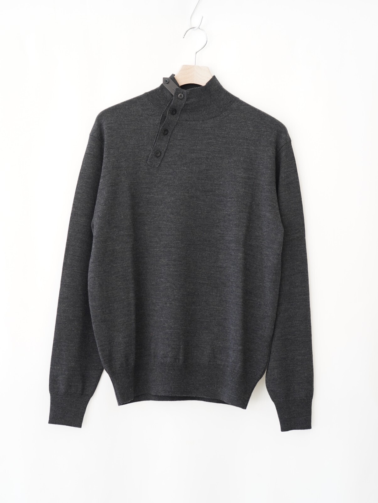 IRENISA 男士 WOOL HIGH-NECK KNIT PULLOVER 圖片8
