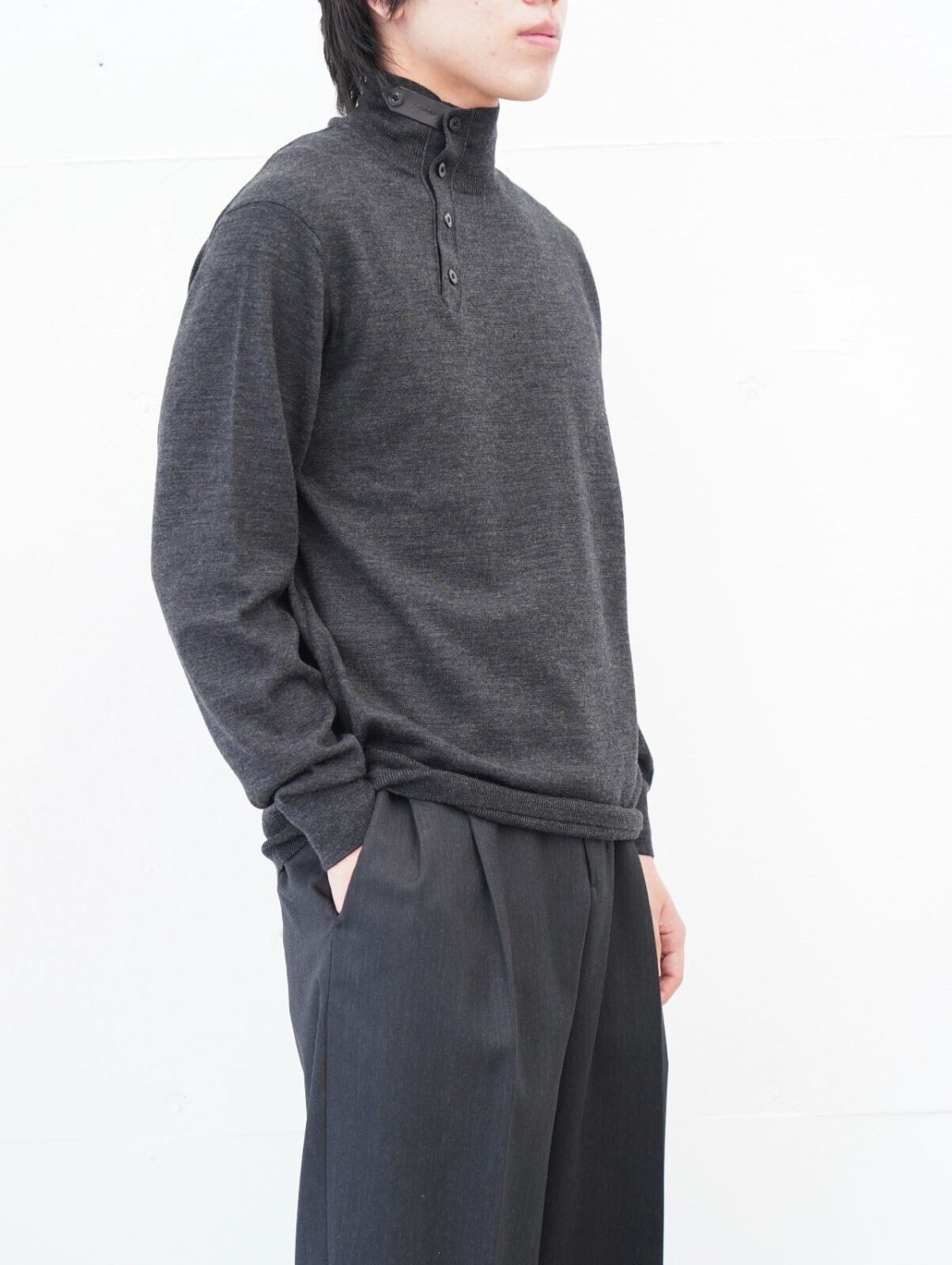 IRENISA 男士 WOOL HIGH-NECK KNIT PULLOVER 圖片5