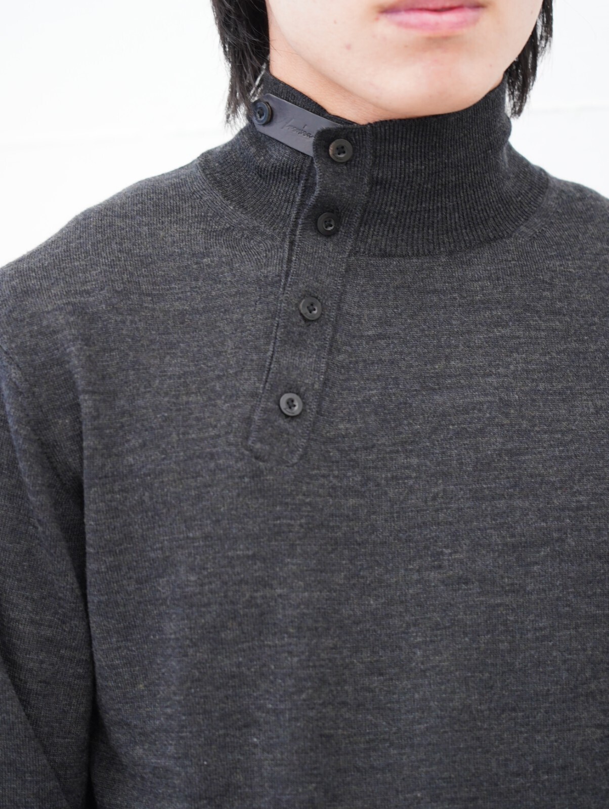 IRENISA 男士 WOOL HIGH-NECK KNIT PULLOVER 圖片6