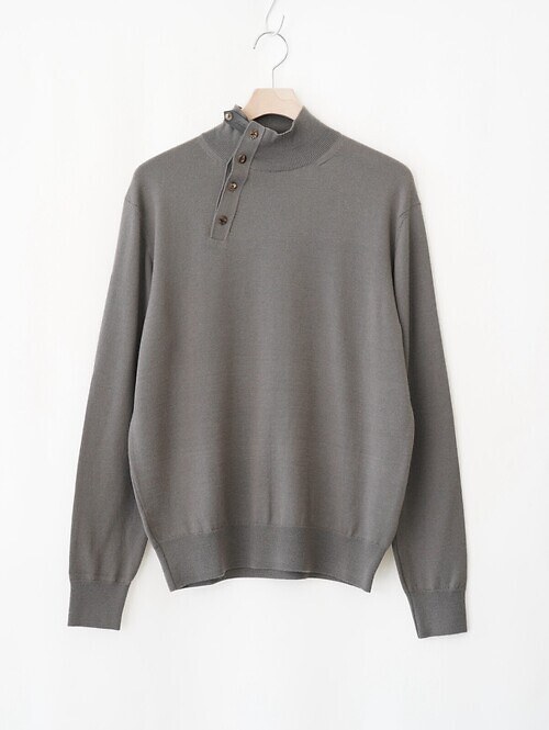 WOOL HIGH-NECK KNIT PULLOVER｜IRENISA 男士