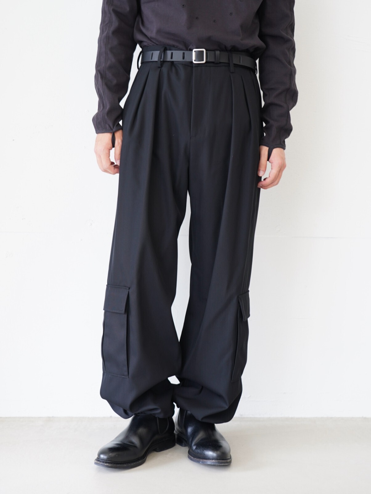 IRENISA 男士 TWO TUCKS WIDE CARGO PANTS 圖片5