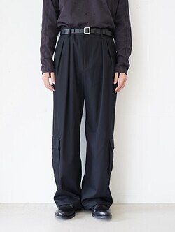 イレニサ メンズ 2タックワイドカーゴパンツ 画像1