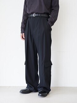 イレニサ メンズ 2タックワイドカーゴパンツ 画像4