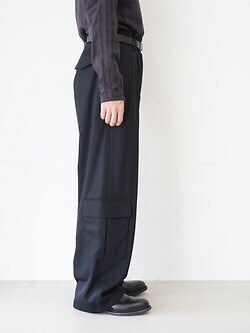 イレニサ メンズ 2タックワイドカーゴパンツ 画像2