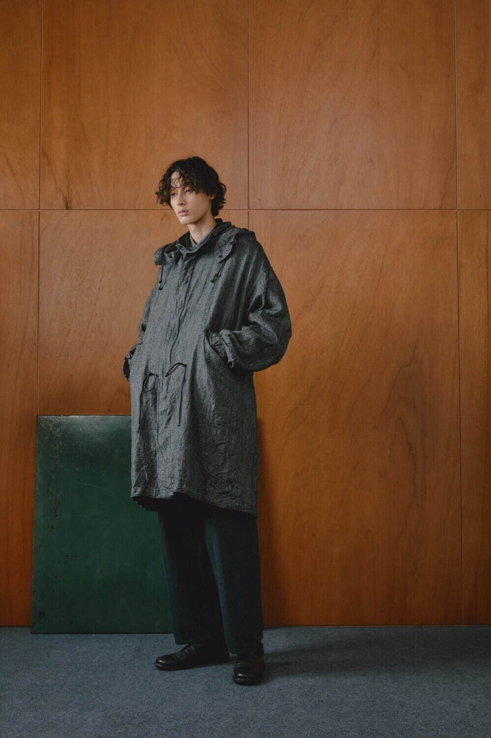 NULABEL 男士 SALT'N PEPPER WOOL LINEN SHELL PARKA 图片16