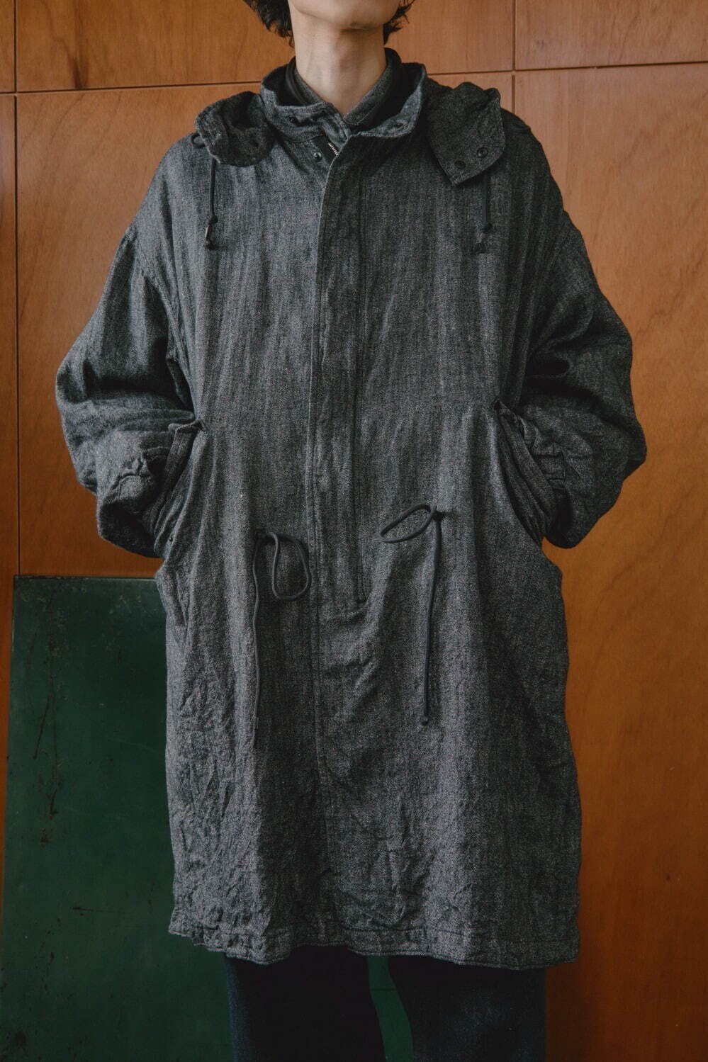 NULABEL 男士 SALT'N PEPPER WOOL LINEN SHELL PARKA 图片17