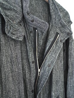 NULABEL 男士 SALT'N PEPPER WOOL LINEN SHELL PARKA 图片11