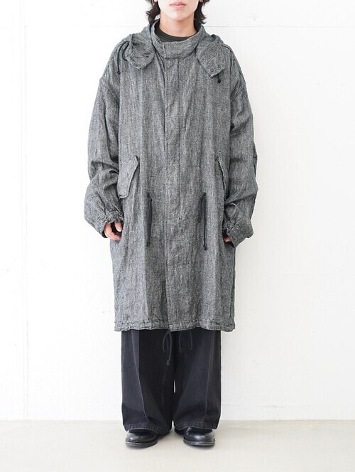 SALT'N PEPPER WOOL LINEN SHELL PARKA｜NULABEL 男士
