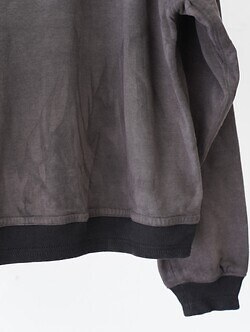 NULABEL MENS GARMENT DYED SWEAT AWARD JACKET IMAGE7