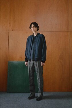NULABEL MENS SALT'N PEPPER WOOL LINEN CLASSIC TROUSERS IMAGE7