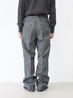 NULABEL 男裝 SALT'N PEPPER WOOL LINEN CLASSIC TROUSERS 圖片3