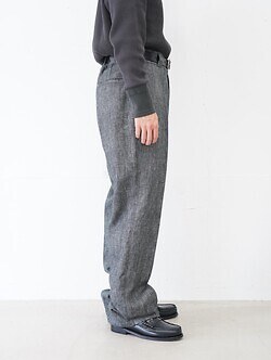 NULABEL 男裝 SALT'N PEPPER WOOL LINEN CLASSIC TROUSERS 圖片2