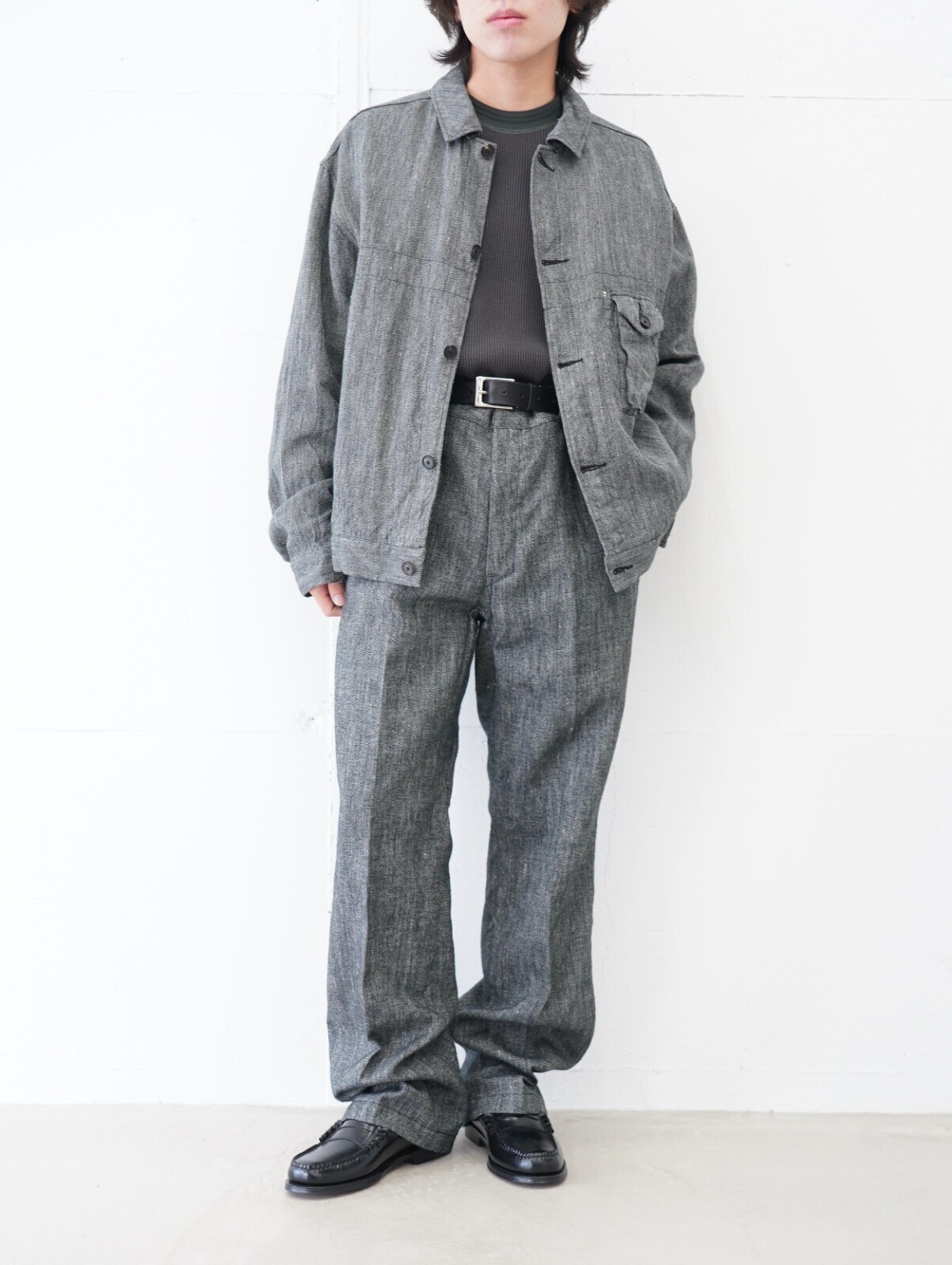 NULABEL 男裝 SALT'N PEPPER WOOL LINEN CLASSIC TROUSERS 圖片5