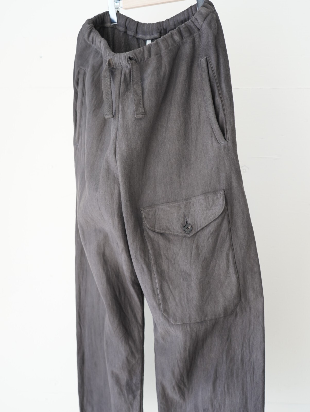 NULABEL MENS GARMENT DYED SWEAT TROUSERS IMAGE3