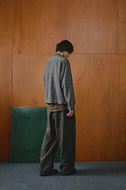 NULABEL MENS GARMENT DYED SWEAT TROUSERS IMAGE9