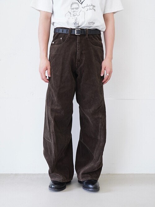 3D TWISTED WIDE LEG 5P PANTS｜NVRFRGT 남성