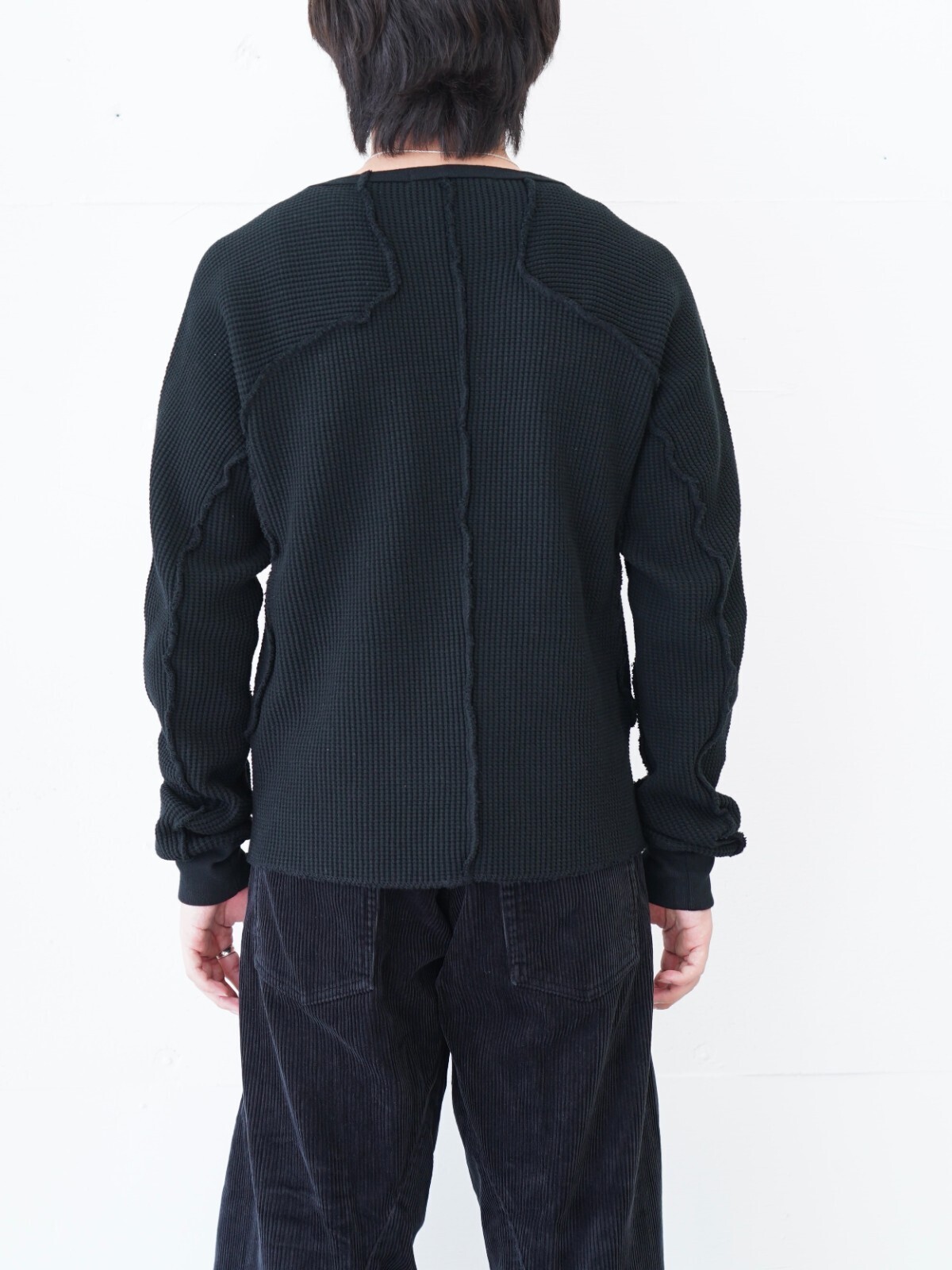 NVRFRGT 남성 WAFFLE THERMAL LONG SLEEVE T‑SHIRT 이미지3