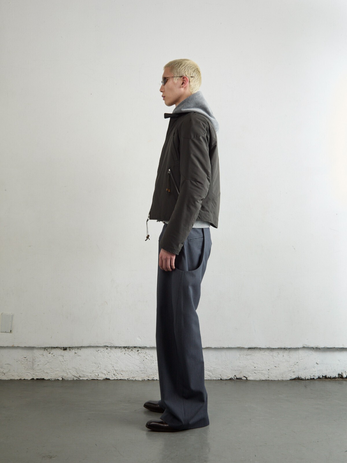 ネヴァーフォーゲット メンズ パデッドモーターサイクルジャケット 画像20