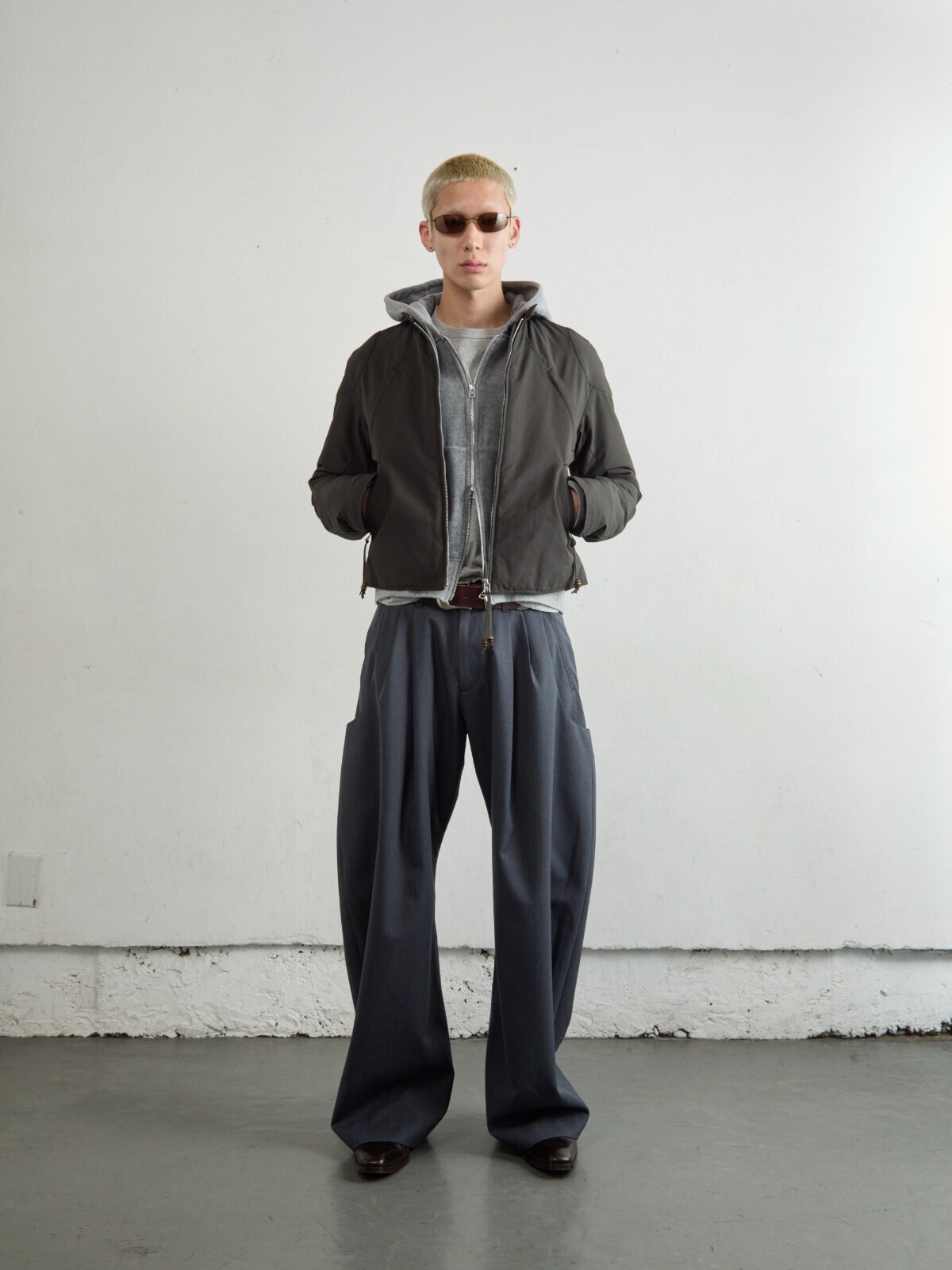 ネヴァーフォーゲット メンズ パデッドモーターサイクルジャケット 画像19