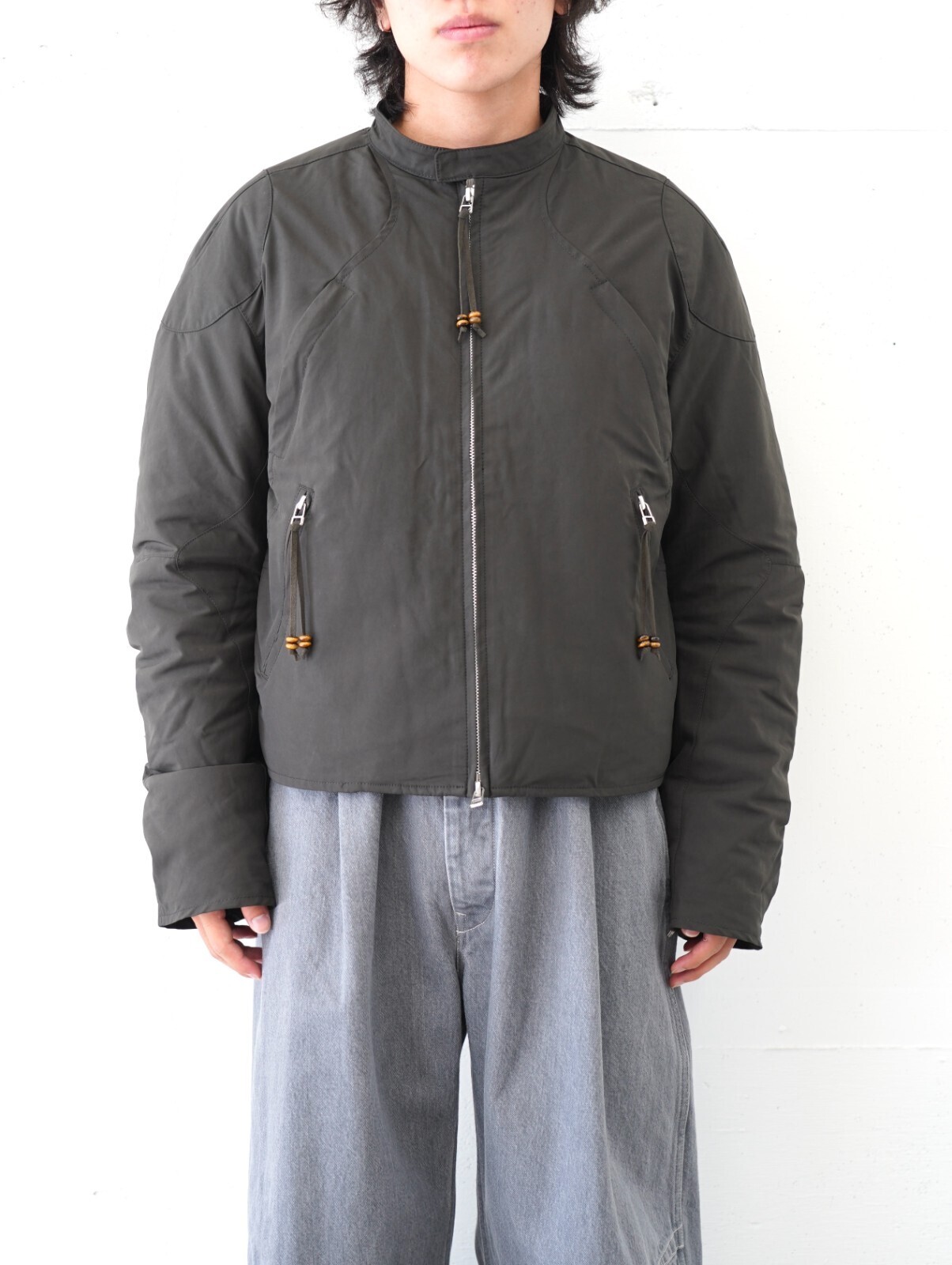 ネヴァーフォーゲット メンズ パデッドモーターサイクルジャケット 画像15