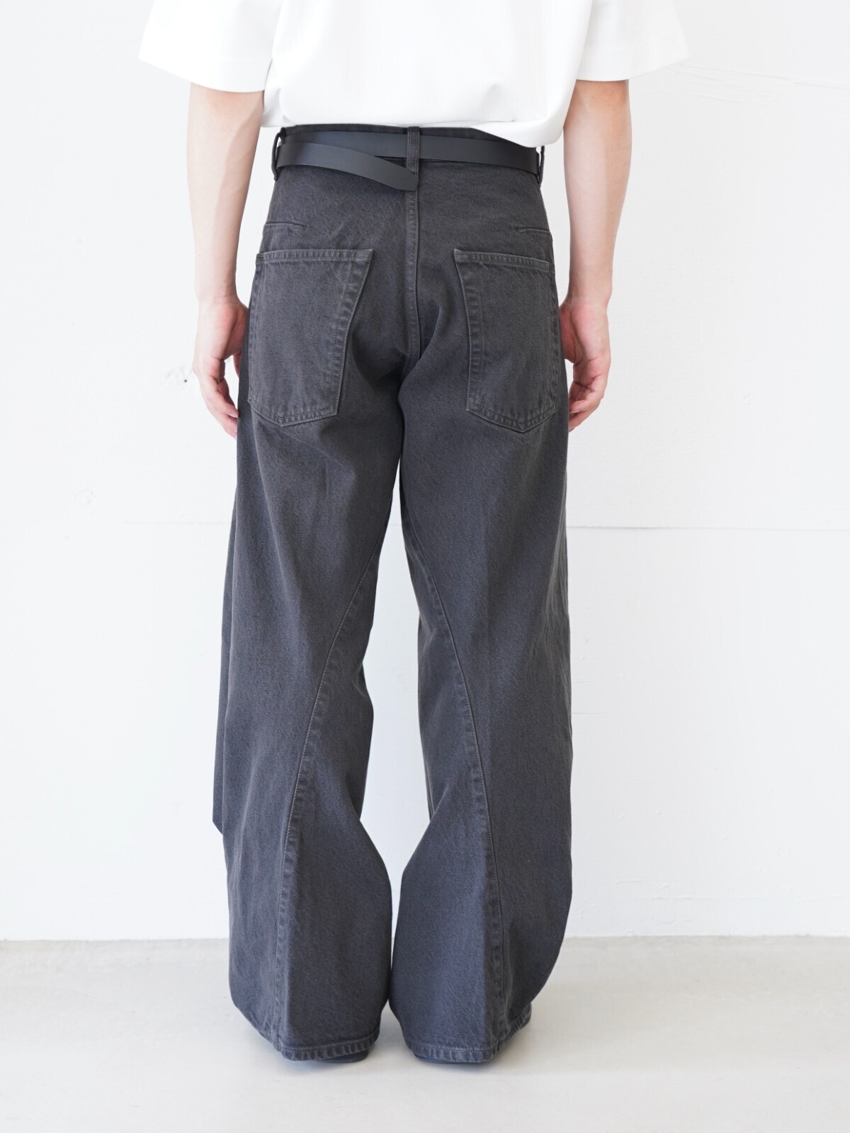 NVRFRGT 男士 3D TWISTED WIDE LEG JEANS 圖片3