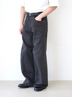 NVRFRGT 男裝 3D TWISTED WIDE LEG JEANS 圖片4