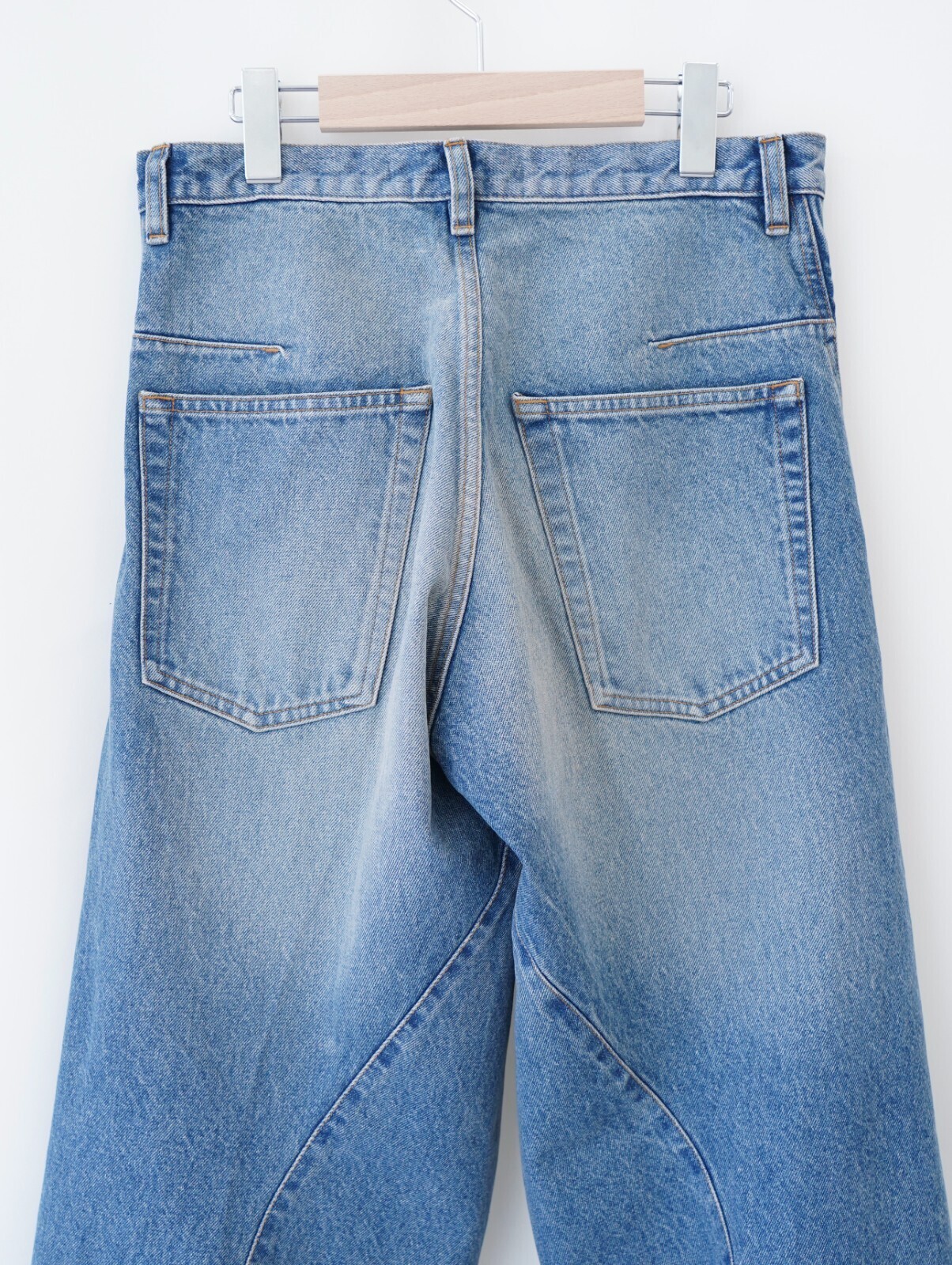 NVRFRGT 男士 3D TWISTED WIDE LEG JEANS 圖片8