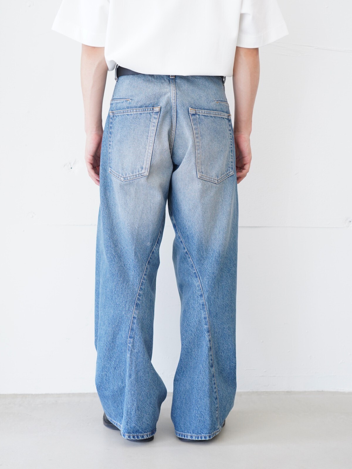 nvrfrgt 3d Twisted Wide Leg Jeans ブルー 3 NVRFRGT（ネヴァーフォーゲット）3D TWISTED WIDE LEG JEANS