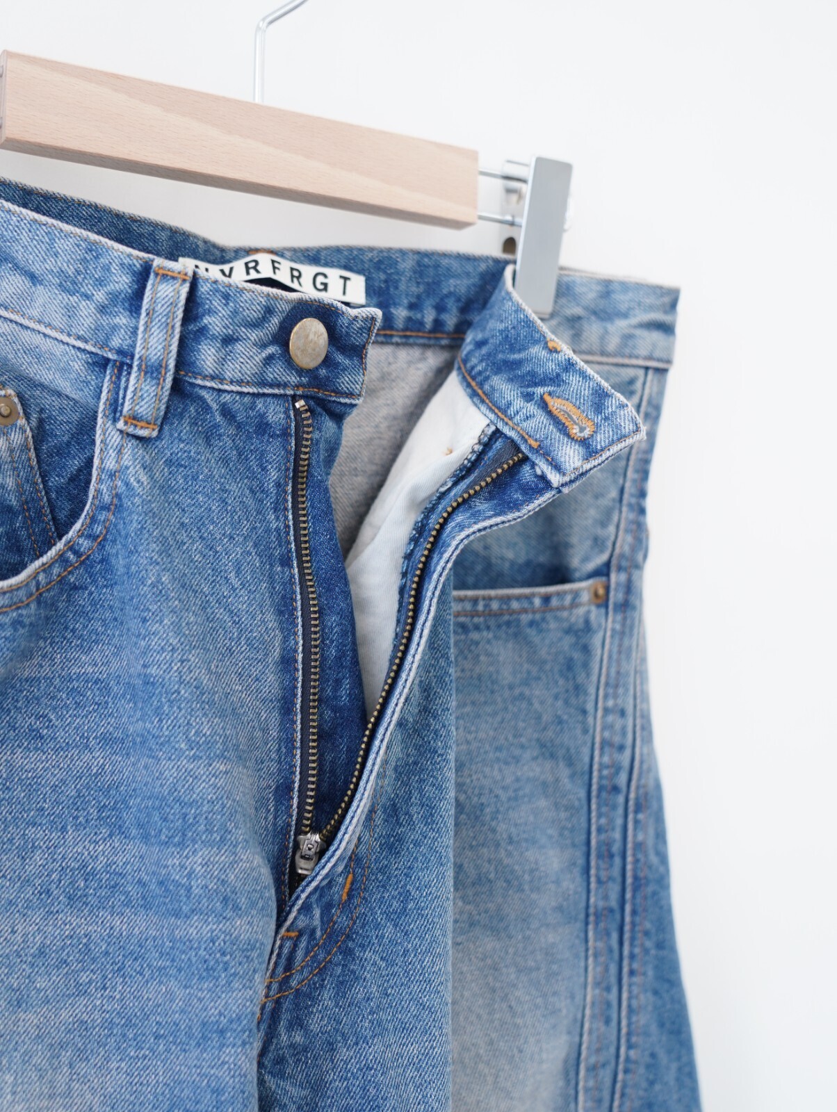 NVRFRGT 男士 3D TWISTED WIDE LEG JEANS 圖片9