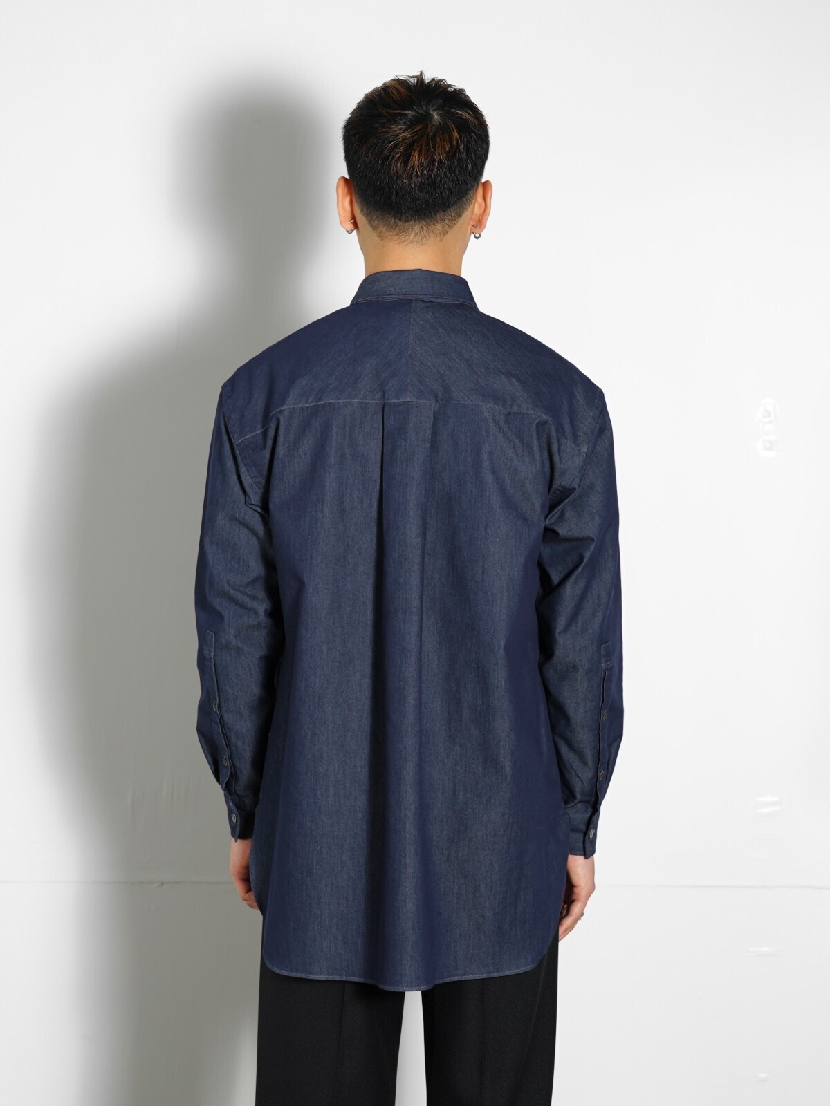 :colon 男士 1out-pleats Long Shirt - CP Denim 图片8