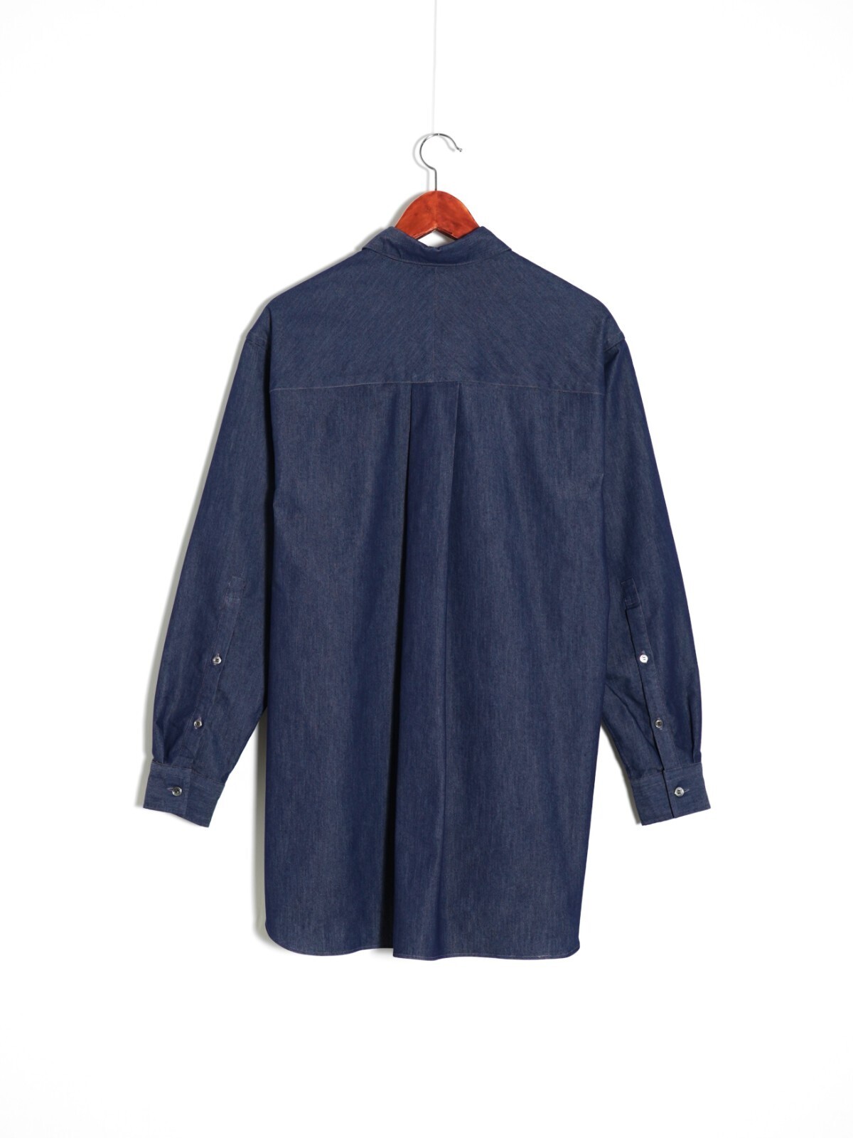 :colon 男士 1out-pleats Long Shirt - CP Denim 图片6