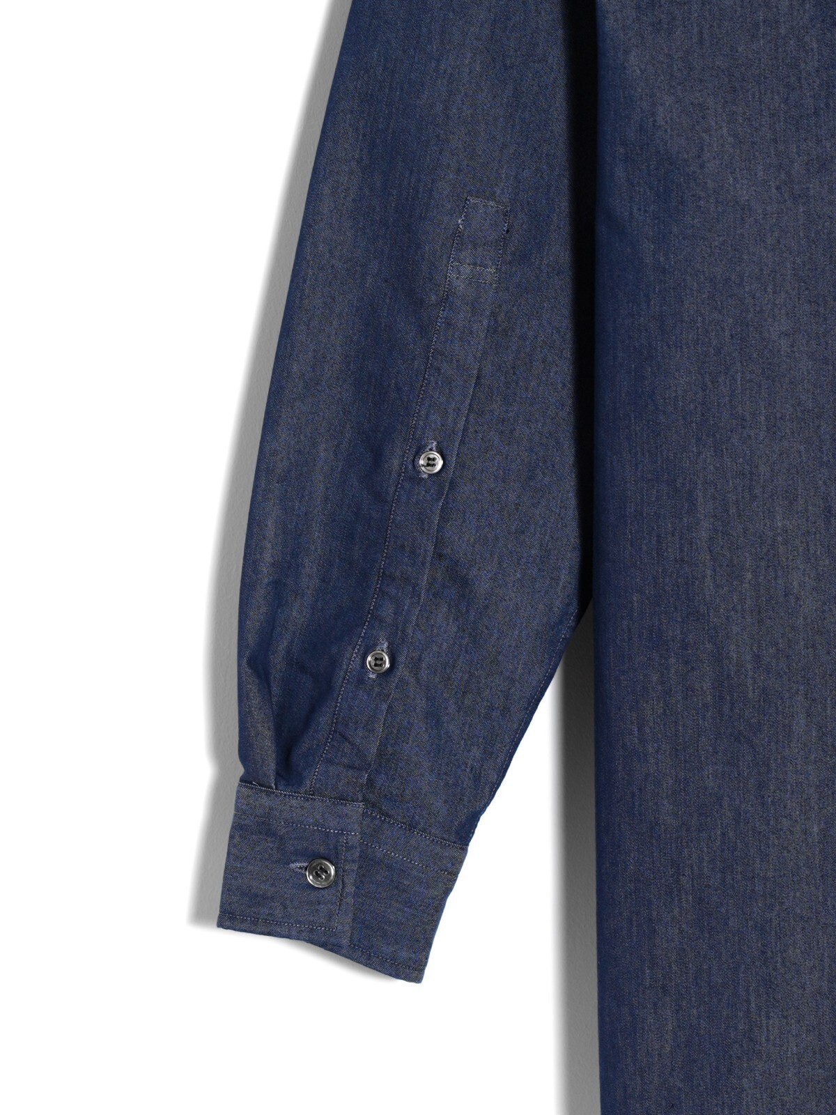 :colon 男士 1out-pleats Long Shirt - CP Denim 图片4