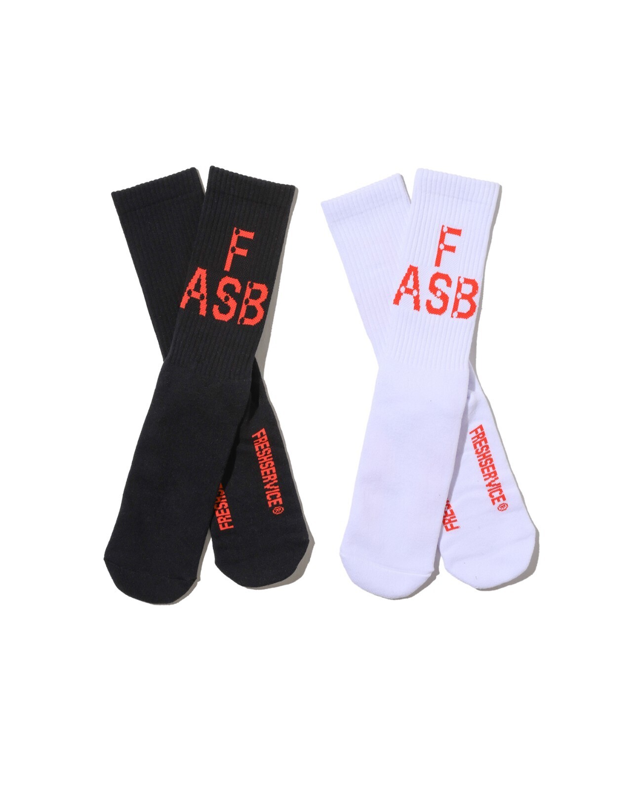 フレッシュサービス レディース & メンズ AS×FS 2パックソックス 画像2