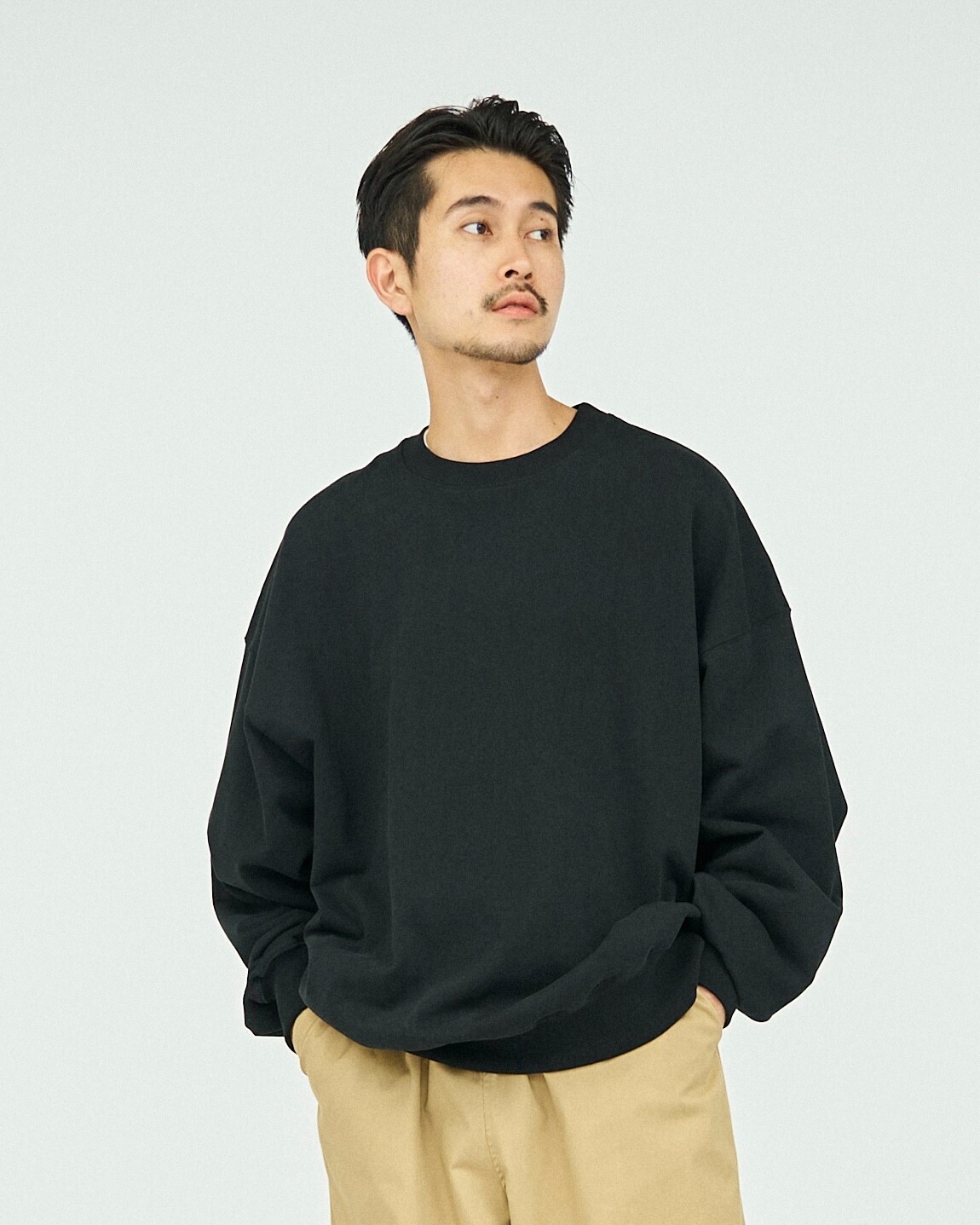 フレッシュサービス メンズ ライトオンスクルーネックスウェット 画像1