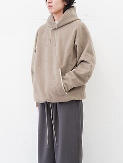 アベリア エドワード ゴーチャ(Abelia Edoward Goucha) 男士 FRACTURE HOODIE beige F