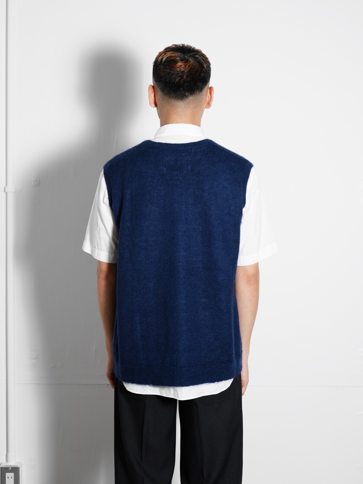 ダイリク レディース & メンズ モヘア スクールニットベスト 画像7