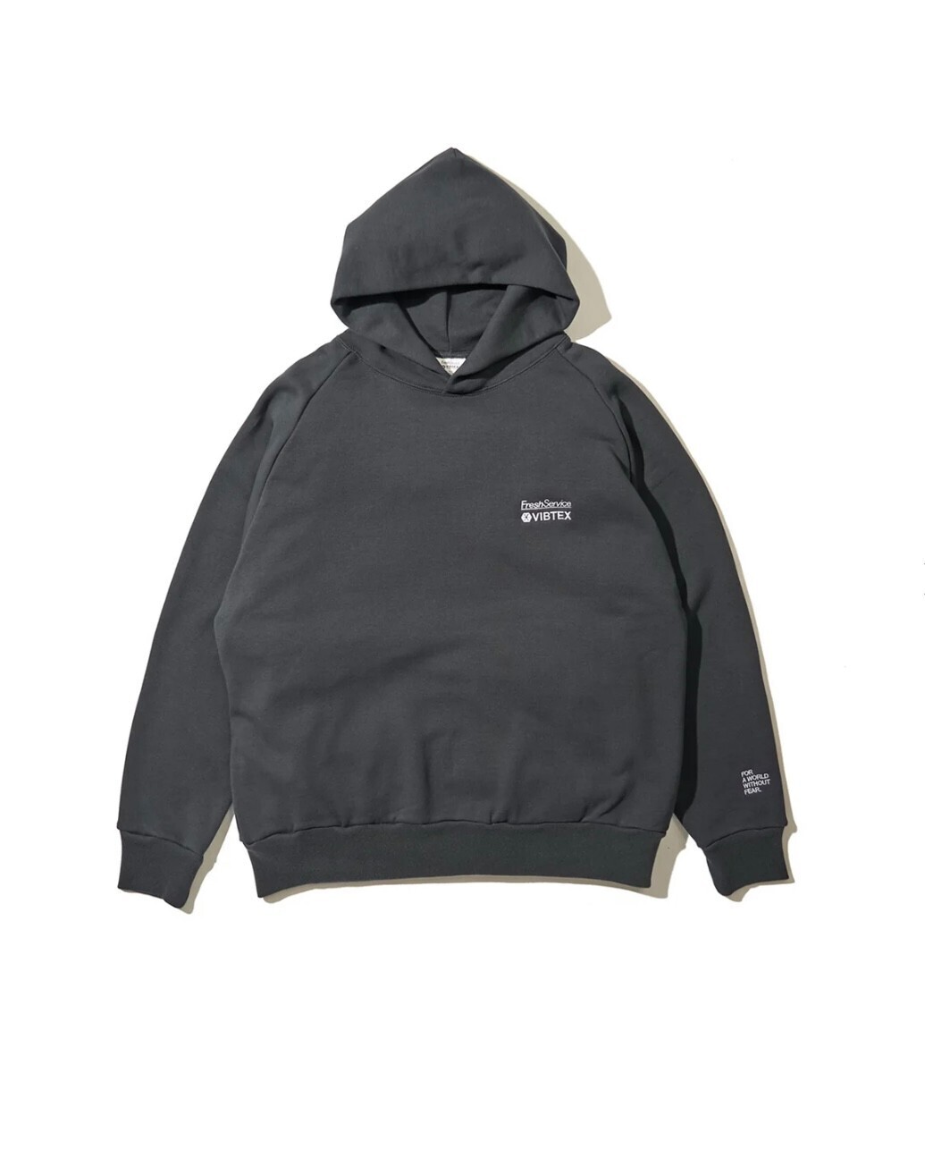フレッシュサービス メンズ ビブテックスforフレッシュサービス スウェットプルフーディ 画像2