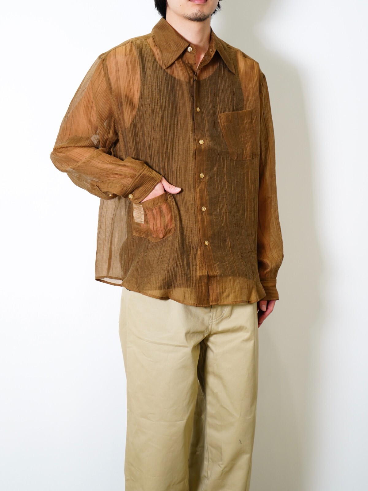 アベリア エドワード ゴーチャ メンズ オーディナリーシャツ 画像6