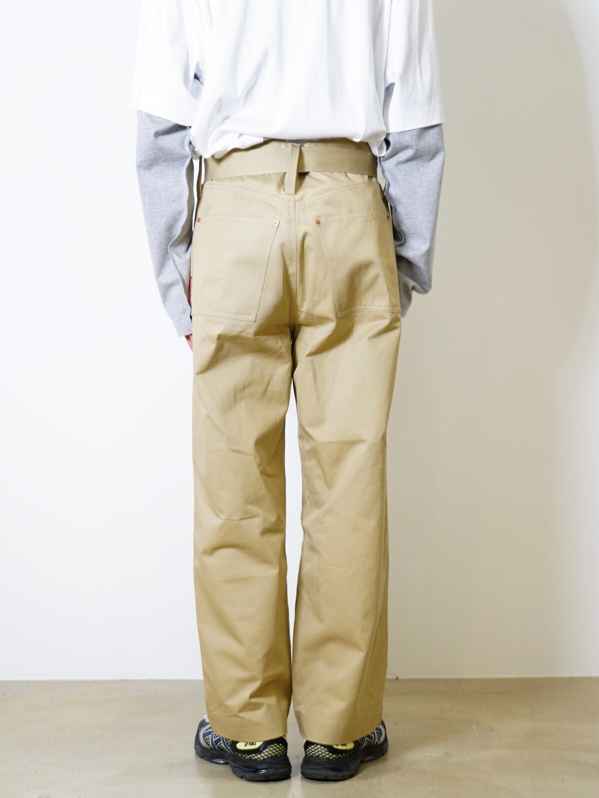 アベリア エドワード ゴーチャ メンズ ダブルベルトパンツ 画像5